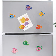 Load image into Gallery viewer, 8Pcs Special Shape Ocean Fish Diamond Painting Fridge Magnet for Home Decor