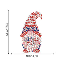 Load image into Gallery viewer, 8Pcs Special Shape Independence Day Gnomes Diamond Painting Fridge Magnet
