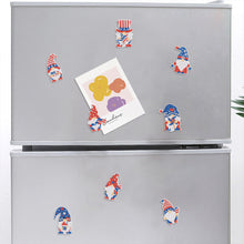 Load image into Gallery viewer, 8Pcs Special Shape Independence Day Gnomes Diamond Painting Fridge Magnet
