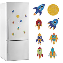 Load image into Gallery viewer, 8Pcs Special Shape Cute Rockets Diamond Painting Fridge Magnet for Home Decor