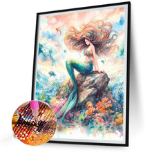 Load image into Gallery viewer, AB Diamond Painting - Full Round - Mermaid girl (40*50CM)