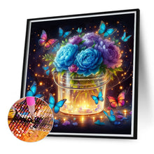 Load image into Gallery viewer, Diamond Painting - Full Round - Flowers and butterflies (40*40CM)