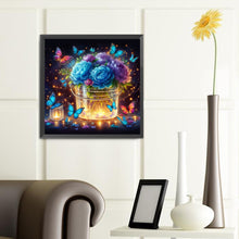 Load image into Gallery viewer, Diamond Painting - Full Round - Flowers and butterflies (40*40CM)