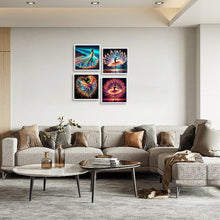 Load image into Gallery viewer, 4pcs Round Diamond Painting Set - Ballet girl (30*30CM)