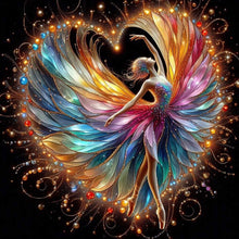 Load image into Gallery viewer, 4pcs Round Diamond Painting Set - Ballet girl (30*30CM)