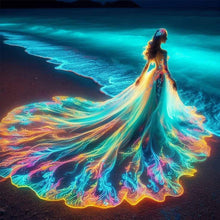 Load image into Gallery viewer, 4pcs Round Diamond Painting Set - Ballet girl (30*30CM)