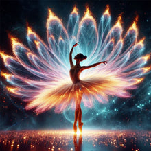 Load image into Gallery viewer, 4pcs Round Diamond Painting Set - Ballet girl (30*30CM)