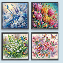 Load image into Gallery viewer, 4pcs Partial Special Diamond Painting Set - Flowers (30*30CM)