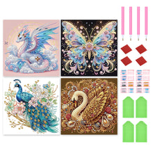 Load image into Gallery viewer, 4pcs Partial Special Diamond Painting Set - Animal series (30*30CM)