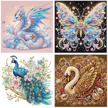 Load image into Gallery viewer, 4pcs Partial Special Diamond Painting Set - Animal series (30*30CM)