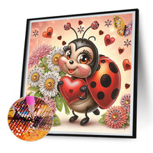 Load image into Gallery viewer, Diamond Painting - Partial Special Shaped - Cute ladybug (30*30CM)