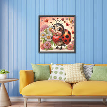 Load image into Gallery viewer, Diamond Painting - Partial Special Shaped - Cute ladybug (30*30CM)