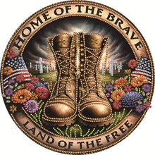 Load image into Gallery viewer, Diamond Painting - Partial Special Shaped - Round brand military boots (30*30CM)