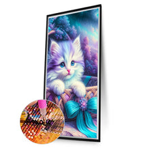Load image into Gallery viewer, Diamond Painting - Full Round - White cat (40*70CM)