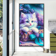 Load image into Gallery viewer, Diamond Painting - Full Round - White cat (40*70CM)