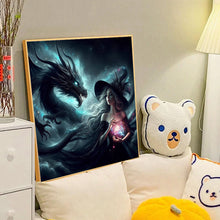 Load image into Gallery viewer, Diamond Painting - Full Round - Witch and dragon (40*40CM)