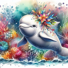 Load image into Gallery viewer, 4pcs Round Diamond Painting Set - Indian colorful feathered animals (40*40CM)