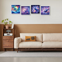 Load image into Gallery viewer, 4pcs Round Diamond Painting Set - Dream animals (40*40CM)