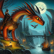 Load image into Gallery viewer, Diamond Painting - Full Square - How to train your dragon (40*40CM)