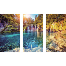 Load image into Gallery viewer, Diamond Painting - Full Round - Clear lake waterfall (90*55CM)
