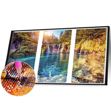 Load image into Gallery viewer, Diamond Painting - Full Round - Clear lake waterfall (90*55CM)