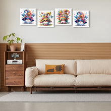 Load image into Gallery viewer, 4pcs Square Diamond Painting Set - Gnome (30*30CM)