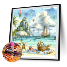 Load image into Gallery viewer, AB Diamond Painting - Full Round - Beach holiday picnic (40*40CM)