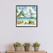 Load image into Gallery viewer, AB Diamond Painting - Full Round - Beach holiday picnic (40*40CM)