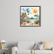 Load image into Gallery viewer, AB Diamond Painting - Full Round - Beach hut (40*40CM)