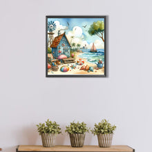 Load image into Gallery viewer, AB Diamond Painting - Full Round - Beach hut (40*40CM)