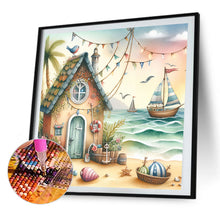 Load image into Gallery viewer, AB Diamond Painting - Full Round - Beach hut (40*40CM)