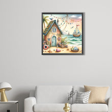 Load image into Gallery viewer, AB Diamond Painting - Full Round - Beach hut (40*40CM)