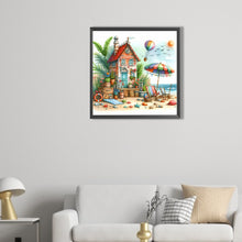 Load image into Gallery viewer, AB Diamond Painting - Full Round - Beach hut (40*40CM)