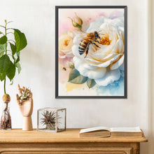 Load image into Gallery viewer, Diamond Painting - Full Round - Bee and flower (30*40CM)