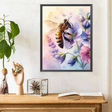 Load image into Gallery viewer, Diamond Painting - Full Round - Bee and flower (30*40CM)