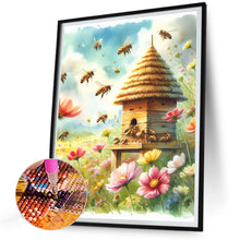 Load image into Gallery viewer, Diamond Painting - Full Round - Bee and flower (30*40CM)