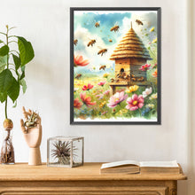 Load image into Gallery viewer, Diamond Painting - Full Round - Bee and flower (30*40CM)