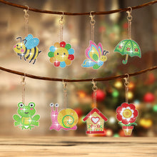 Load image into Gallery viewer, 8Pcs Double Sided Special Shaped Cartoon Diamond Painting Keychain for Beginners