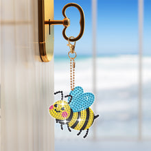 Load image into Gallery viewer, 8Pcs Double Sided Special Shaped Cartoon Diamond Painting Keychain for Beginners