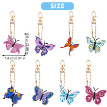 Load image into Gallery viewer, 8Pcs Double Sided Special Shaped Cartoon Diamond Painting Keychain for Beginners