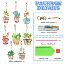 Load image into Gallery viewer, 8Pcs Double Sided Special Shaped Cartoon Diamond Painting Keychain for Beginners