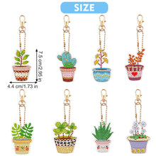 Load image into Gallery viewer, 8Pcs Double Sided Special Shaped Cartoon Diamond Painting Keychain for Beginners