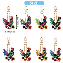 Load image into Gallery viewer, 8Pcs Double Sided Special Shaped Cartoon Diamond Painting Keychain for Beginners