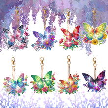 Load image into Gallery viewer, 8Pcs Double Sided Special Shaped Cartoon Diamond Painting Keychain for Beginners