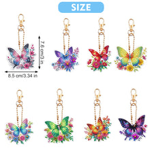 Load image into Gallery viewer, 8Pcs Double Sided Special Shaped Cartoon Diamond Painting Keychain for Beginners