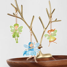 Load image into Gallery viewer, 8Pcs Double Sided Special Shaped Cartoon Diamond Painting Keychain for Beginners