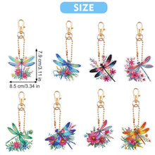 Load image into Gallery viewer, 8Pcs Double Sided Special Shaped Cartoon Diamond Painting Keychain for Beginners