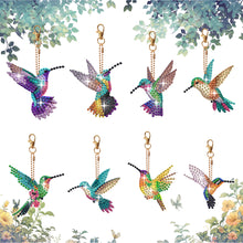 Load image into Gallery viewer, 8Pcs Double Sided Special Shaped Cartoon Diamond Painting Keychain for Beginners