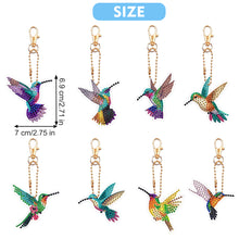 Load image into Gallery viewer, 8Pcs Double Sided Special Shaped Cartoon Diamond Painting Keychain for Beginners