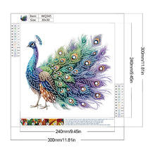 Load image into Gallery viewer, 4pcs Partial Special Diamond Painting Set - Peacock (30*30CM)
